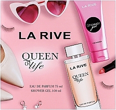 Fragrances, Perfumes, Cosmetics La Rive Queen Of Life - Set (edp/75ml+sh/gel/100ml)