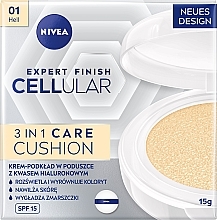 Cushion - Nivea Hyaluron Cellular Filler 3in1 Care Cushion SPF 15 — photo N1