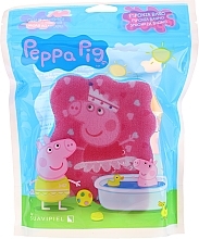 Bath Sponge "Peppa Pig", Pink-Blue - Suavipiel Bath Sponge — photo N1