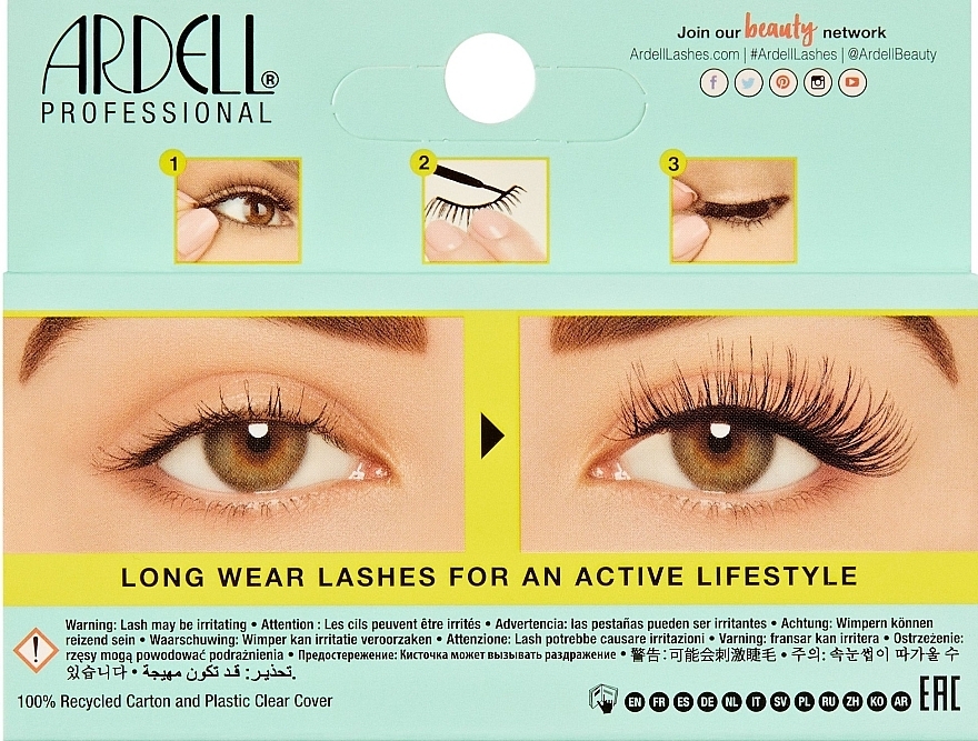 False Lashes Set - Ardell Active Lash Gainz — photo N3