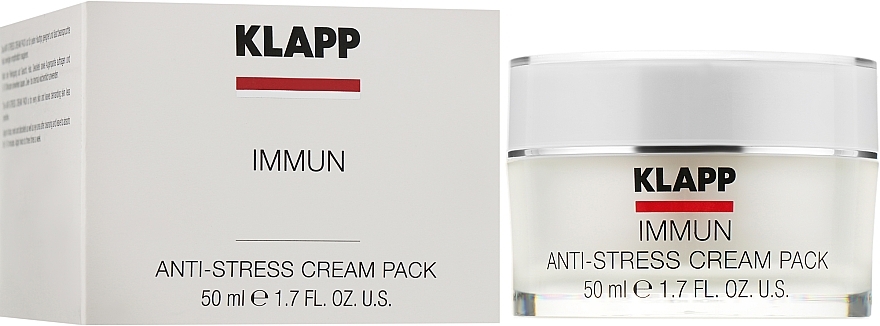 Anti-Stress Face Cream Mask - Klapp Immun Anti-Stress Cream Pack — photo N2