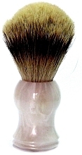 Shaving Brush, badger hair, plastic, mother-of-pearl - Golddachs Silver Tip Badger Plastic Mother Of Pearl — photo N1