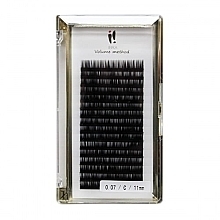 Fragrances, Perfumes, Cosmetics Individual Lashes 0.07-C, 11 mm - Ibra Volume Method