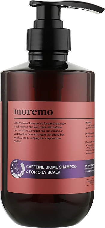 Caffeine Biome Anti Hair Loss Shampoo for Oily Scalp - Moremo Caffeine Biome Shampoo For Oily Scalp — photo N1