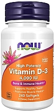 Vitamin D3 Gums - Now Foods Vitamin D3 4000 IU High Potency Bone & Immune Health — photo N1