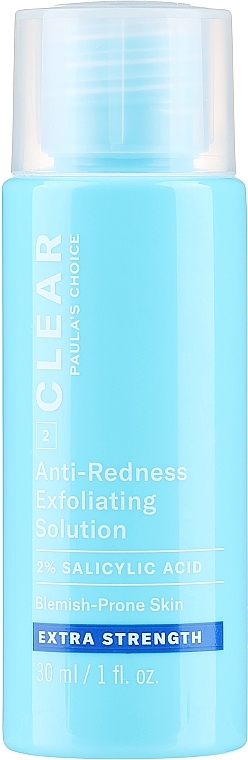 Extra Strength Exfoliating Solution with 2% Salicylic Acid - Paula's Choice Clear Extra Strength Anti-Redness Exfoliating Solution Travel Size — photo N1