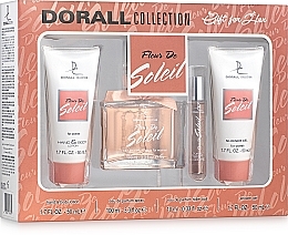 Fragrances, Perfumes, Cosmetics Dorall Collection Fleur de Soleil - Set (edp/100ml + edp/10ml + sh/gel/50ml + b/lot/50ml) 