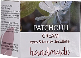 Fragrances, Perfumes, Cosmetics Patchouli Face & Decollete Cream - Hristina Cosmetics Handmade Patchouli Eyes & Face & Decollete Cream