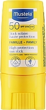 Fragrances, Perfumes, Cosmetics Sunscreen Stick SPF 50 - Mustela Sun Stick High Protection SPF50