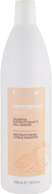 Repairing Shampoo with Citrus Extract - Oyster Cosmetics Sublime Fruit Citrus Shampoo — photo N1