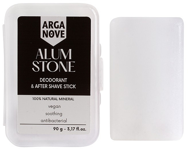 天然消臭剤 - Arga Nova Alum Stone Deodorant & After Shave Stick — photo N1