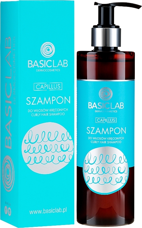 Curly Hair Shampoo - BasicLab Dermocosmetics Capillus Curly Hair Shampoo — photo N1