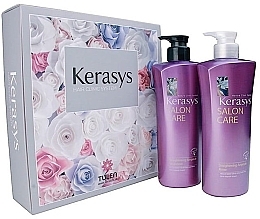 Fragrances, Perfumes, Cosmetics Set - Kerasys Salon Care Straightening Ampoule (shmp/470ml + h/cond/470ml)