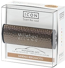 Car Perfume 'Iron Shadows: Sandalwood & Bergamot' - Millefiori Milano Icon Car Air Freshener Sandalo Bergamotto — photo N1