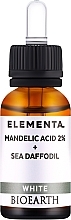 Mandelic Acid 2% + Sea Daffodil Face Serum - Bioearth Elementa White Mandelic Acid 2% + Sea Daffodil — photo N2