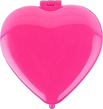 Fragrances, Perfumes, Cosmetics Compact Mirror "Heart" 85550, pink - Top Choice Colours Mirror