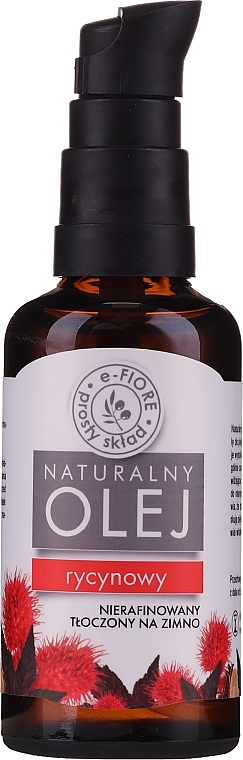 Castor Oil, with pump - E-Fiore Natural Oil — photo N1