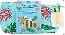 Fragrances, Perfumes, Cosmetics Set - L'Occitane Verbena (sh/gel/50ml + b/milk/30ml + h/cr/30ml + soap/50g + pouch)