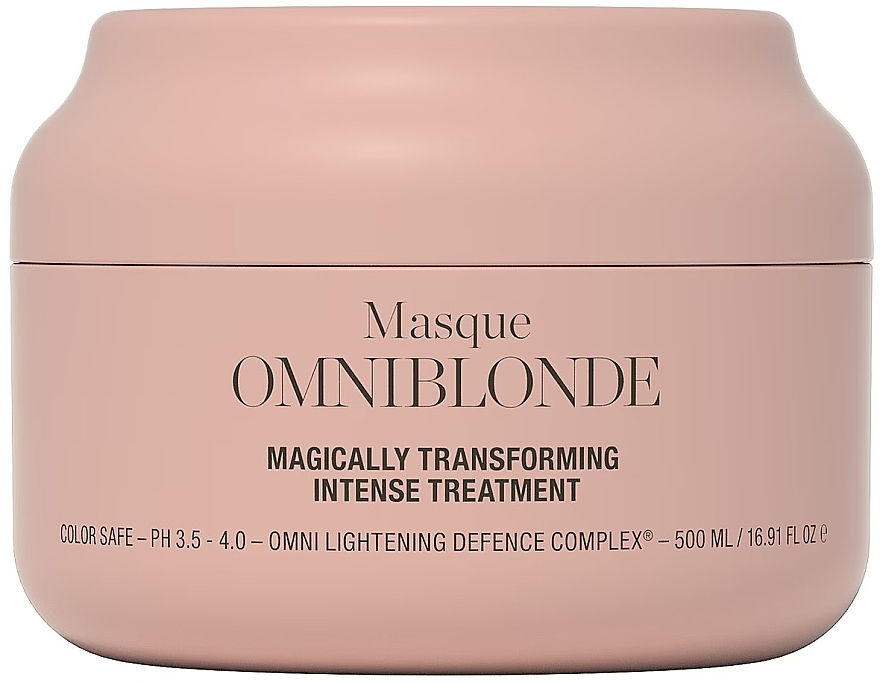 Mask for Damaged, Colored and Blonde Hair - Omniblonde Magically Transforming Intense Treatment Masque — photo N1