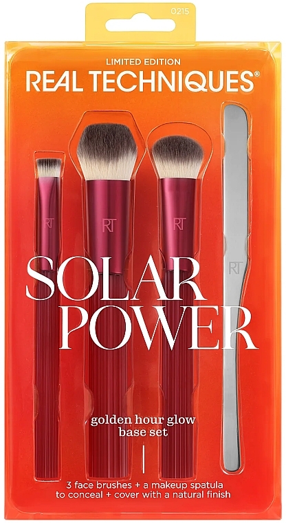 Makeup Brush Set - Real Techiques Solar Power Golden Hour Glow Base Set — photo N2