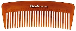 Hair Styling Tortoiseshell Comb with Sparse Teeth - Janeke Bag Compact Comb In Turtle Shell Color Imitation — photo N1