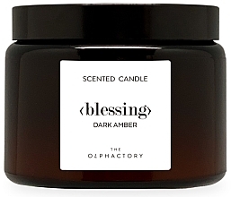 Scented Candle in Jar - Ambientair The Olphactory Dark Amber Scented Candle — photo N2