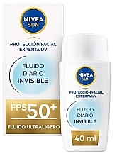 Fragrances, Perfumes, Cosmetics Sunscreen Face Fluid - NIVEA Sun Fluido Invisible SPF50+