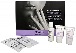 Fragrances, Perfumes, Cosmetics Set - Matis Moisturizing Kit (emulsion/25ml + mask/15ml + cr/15ml + patch/2pc)