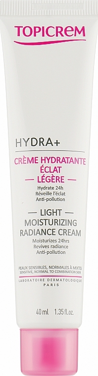 Lightweight Moisturizing Radiance Cream - Topicrem Hydra + Light Moisturizing Radiance Cream — photo N1