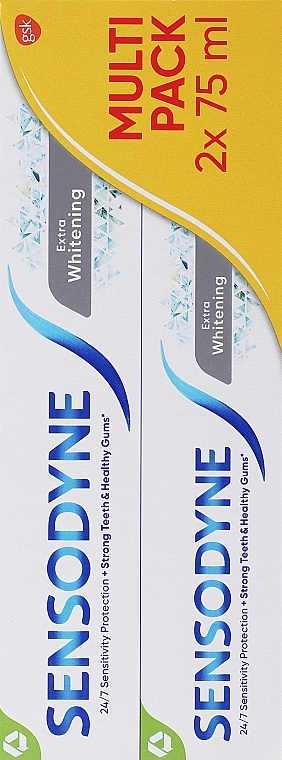 Set - Sensodyne Extra Whitening (toothpaste/2x75ml) — photo N1