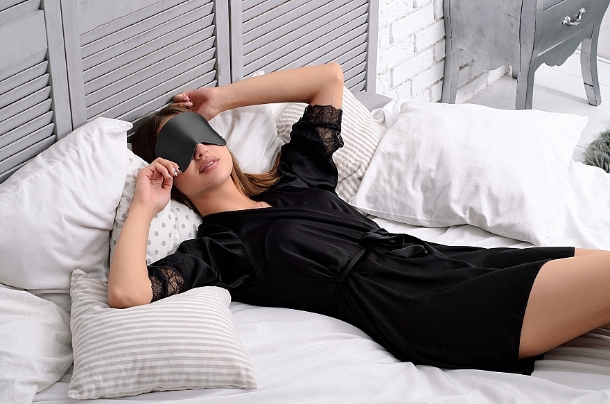 Soft Touch Sleep Mask, Black - MakeUp — photo N2