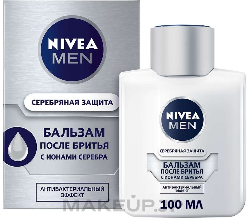 Antibacterial After Shave Balm "Silver Protection" - NIVEA MEN Silver Protect After Shave Balm  — photo 100 ml