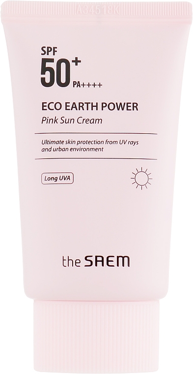 Calamine Sun Cream - The Saem Eco Earth Power Pink Sun Cream — photo N13