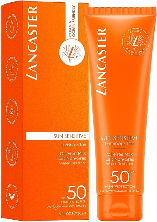 Oil-Free Sun Milk SPF50 - Lancaster Sun Sensitive Oil Free Milk SPF50 — photo N1