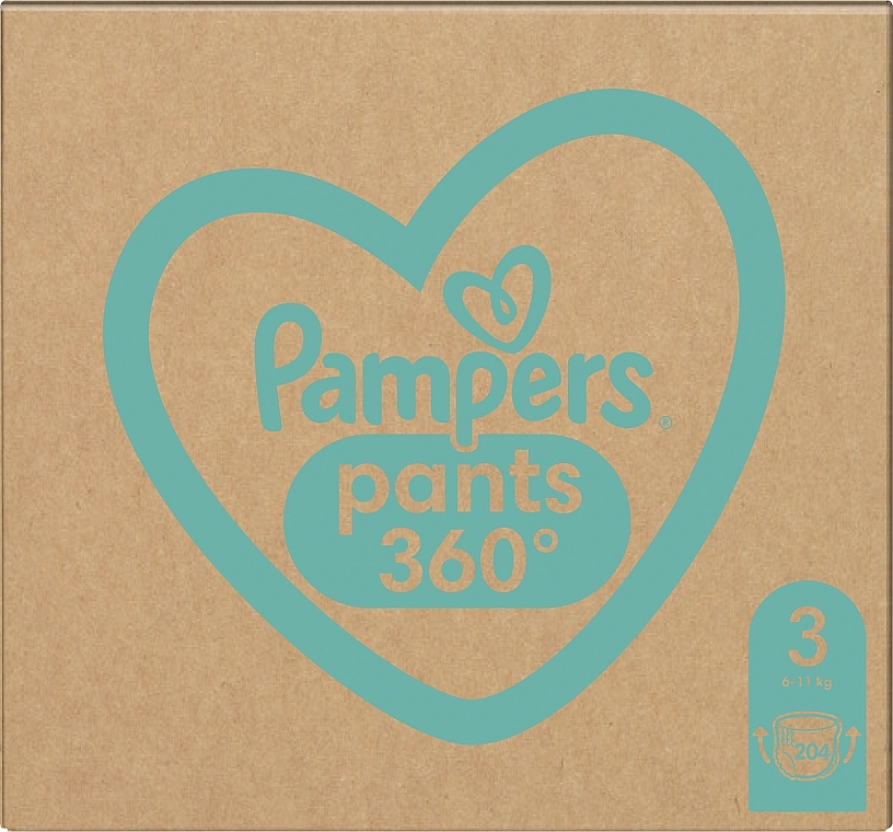Diaper Pants, size 3, 6-11 kg, 204 pcs - Pampers — photo N21