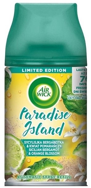 Air Freshener Refill 'Sicilian Bergamot & Orange Blossom' - Air Wick Freshmatic Paradise Island — photo N1