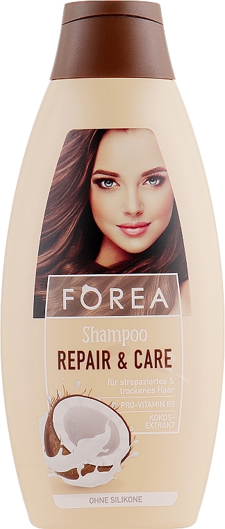 Shampoo with Natural Coconut Oil - Forea Repair & Care Shampoo — photo N1