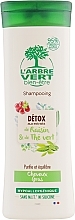 Fragrances, Perfumes, Cosmetics Detox Shampoo for Oily Hair with Grape & Green Tea Extracts - L'Arbre Vert Detox Shampoo