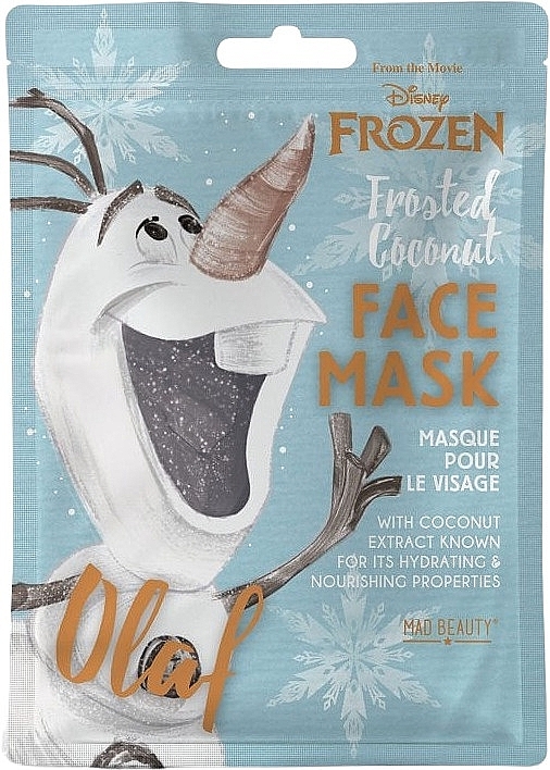 Face Mask - Disney Mad Beauty Frozen Frosted Coconut Olaf — photo N1