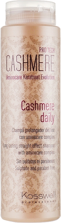 Smoothing Hair Shampoo - Kosswell Professional Cashmere Daily — photo N1