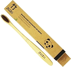 Fragrances, Perfumes, Cosmetics Bamboo Toothbrush with Soft Brown Bristles - Zuzii Soft Toothbrush