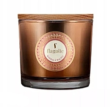 Scented Candle in Glass "Vanilla And Raspberry" - Flagolie Fragranced Candle Vanilla And Raspberry — photo N1
