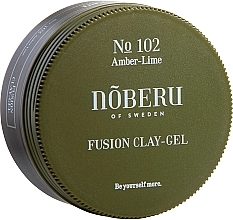 Fragrances, Perfumes, Cosmetics Volumizing Hair Styling Gel - Noberu of Sweden №102 Amber Lime Fusion Clay-Gel