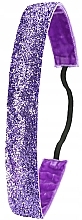 Fragrances, Perfumes, Cosmetics Purple Glitter Elastic Hair Hoop - Ivybands