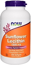 Sunflower Lecithin 1200 mg Softgels - Now Foods Sunflower Lecithin 1200mg Softgels — photo N2