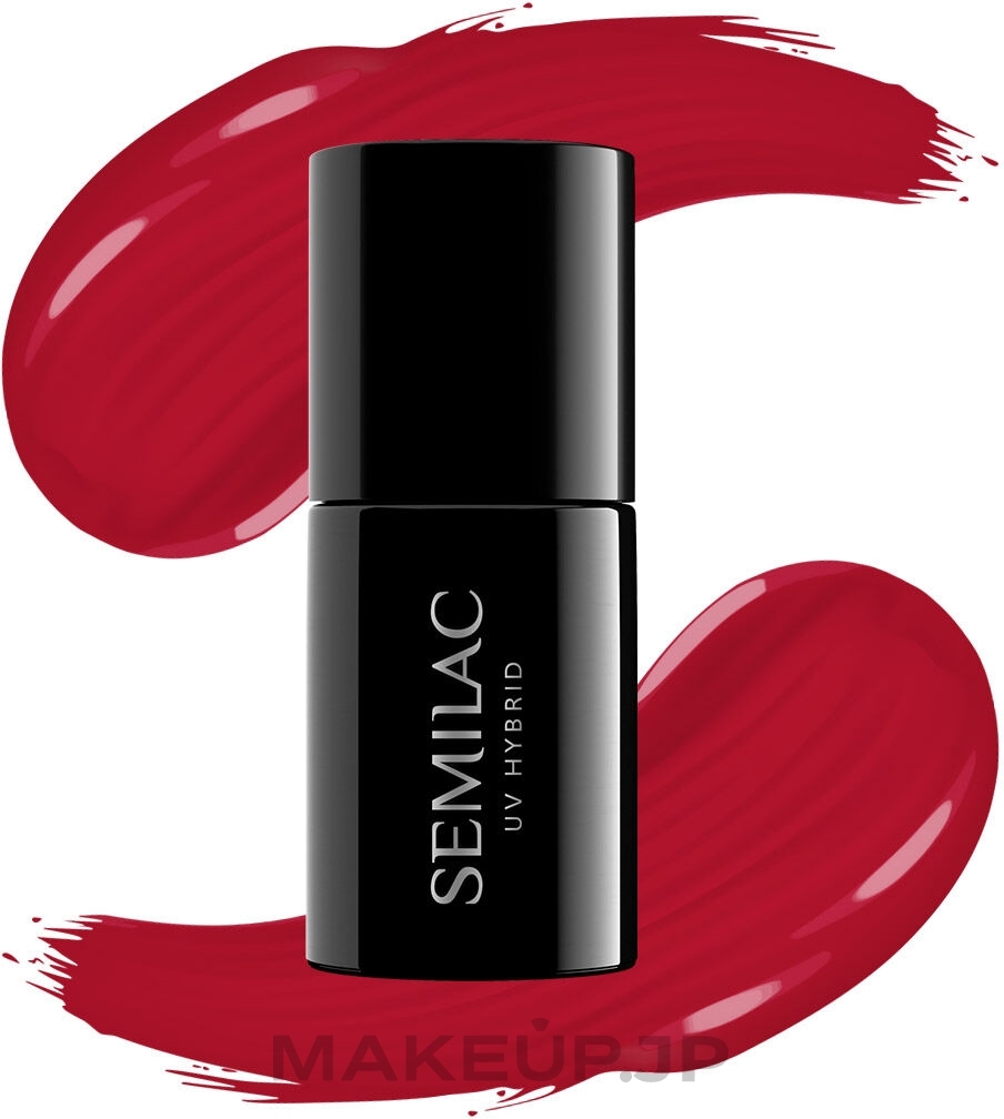 Hybrid Nail Polish - Semilac Tastes Of Fall UV Hybrid Nail Polish — photo 401 - Raspberry Wine