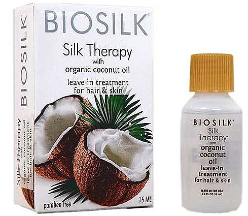 Hair Oil Serum - BioSilk Silk Therapy With Organic Coconut Oil Leave In Treatment For Hair & Skin — photo N7