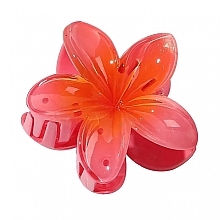 Fragrances, Perfumes, Cosmetics Monoi Flower Claw Clip, red - Ecarla XL Flower Red Ombre