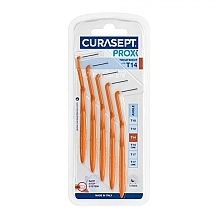 Fragrances, Perfumes, Cosmetics Interdental Brush, 1.4 mm, Orange, Pack of 5 - Curaprox Curasept Proxi Treatment Angle T14 Orange