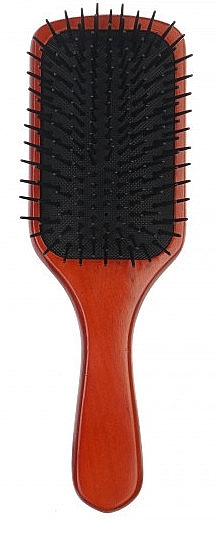Wooden Hair Brush with Nylon Bristles, 22 cm - Disna Pharma — photo N1